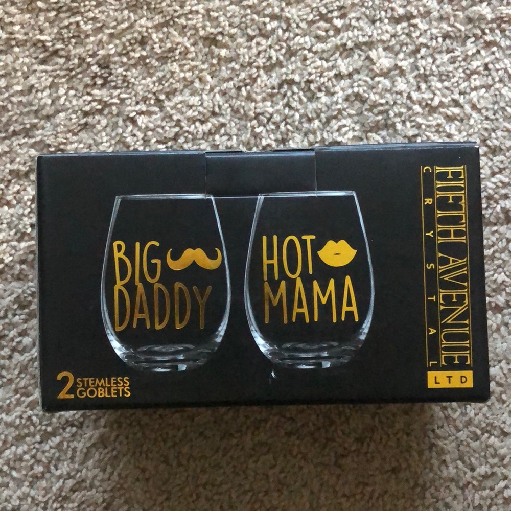 🆕 STEMLESS WINE GLASSES 🍷 NIB!